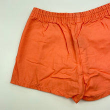 Load image into Gallery viewer, Girls coral, lightweight cotton shorts, elasticated, FUC, size 1,  
