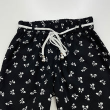 Load image into Gallery viewer, Girls Sista, black &amp; white lightweight pants / bottoms, elasticated, GUC, size 1,  