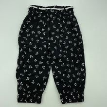 Load image into Gallery viewer, Girls Sista, black &amp; white lightweight pants / bottoms, elasticated, GUC, size 1,  