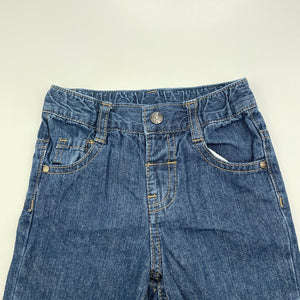 Boys Target, lightweight denim pants, elasticated, Inside leg: 23cm, GUC, size 1,  