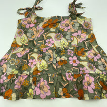 Load image into Gallery viewer, Girls Billabong, floral lightweight cotton summer top, GUC, size 0,  