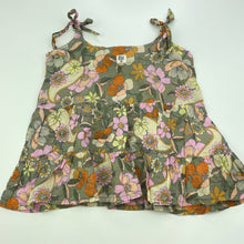 Load image into Gallery viewer, Girls Billabong, floral lightweight cotton summer top, GUC, size 0,  