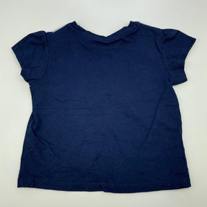 Girls Target, navy cotton t-shirt / top, mermaid, FUC, size 1,  