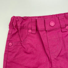 Load image into Gallery viewer, Girls Mango, pink stretch cotton shorts, adjustable, GUC, size 1,  