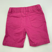 Load image into Gallery viewer, Girls Mango, pink stretch cotton shorts, adjustable, GUC, size 1,  