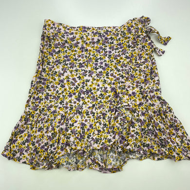 Girls Mango, lightweight floral skirt, elasticated, EUC, size 6,  