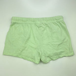 Girls Brilliant Basics, green cotton shorts, elasticated, EUC, size 12,  