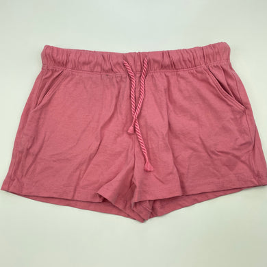 Girls Brilliant Basics, pink cotton shorts, elasticated, EUC, size 12,  