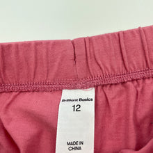 Load image into Gallery viewer, Girls Brilliant Basics, pink cotton shorts, elasticated, EUC, size 12,  