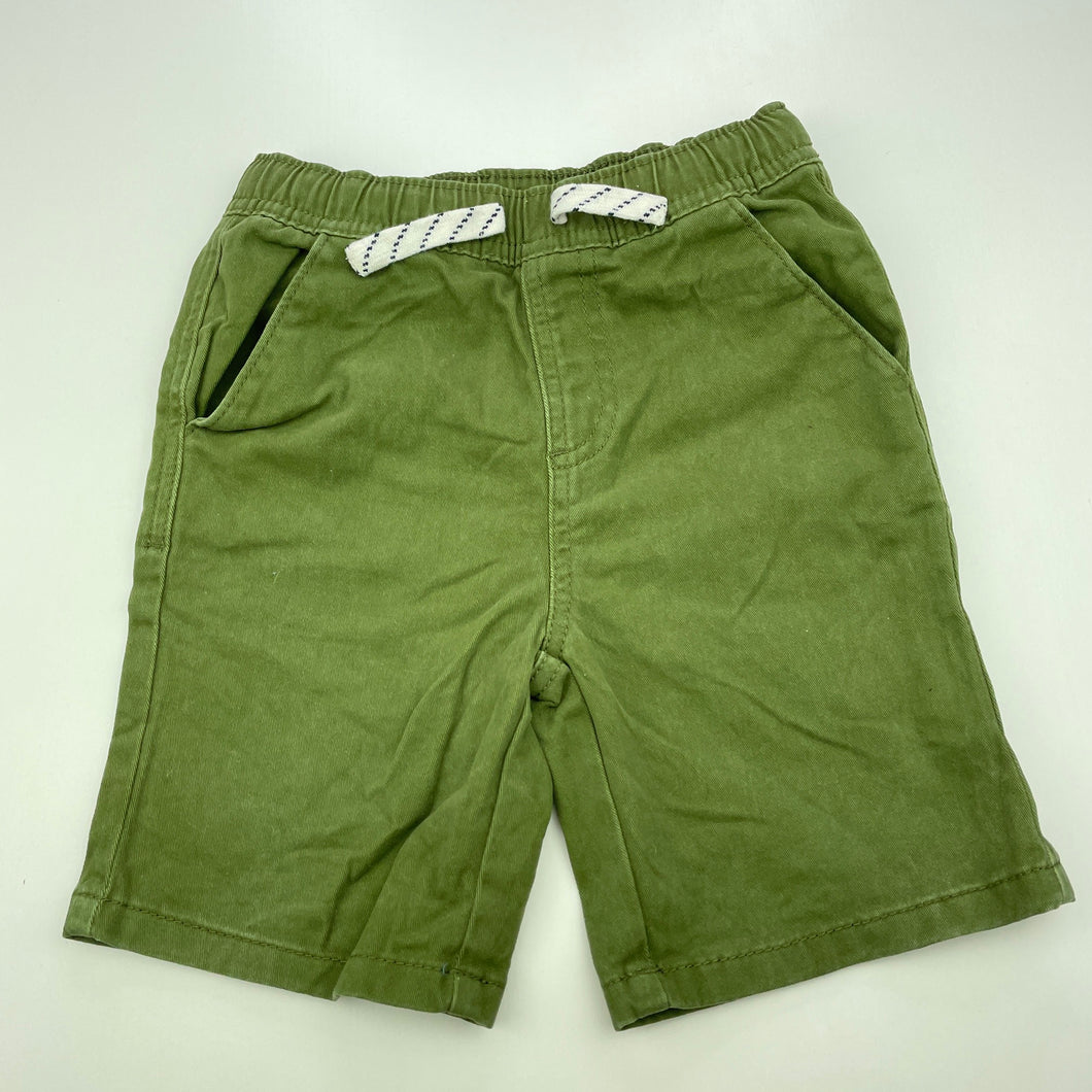 Boys Anko, khaki stretch cotton shorts, elasticated, GUC, size 3,  