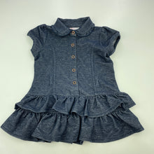 Load image into Gallery viewer, Girls Guess, soft feel stretchy casual dress, GUC, size 1-2, L: 40cm