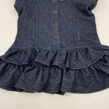 Load image into Gallery viewer, Girls Guess, soft feel stretchy casual dress, GUC, size 1-2, L: 40cm