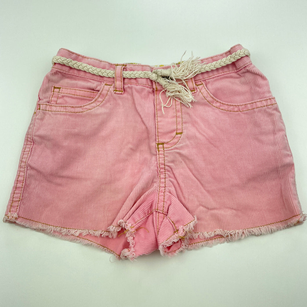 Girls GAP, pink stretch corduroy shorts, elasticated, GUC, size 1,  