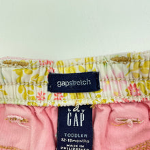 Load image into Gallery viewer, Girls GAP, pink stretch corduroy shorts, elasticated, GUC, size 1,  