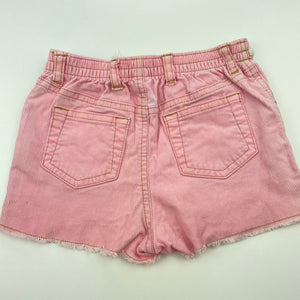 Girls GAP, pink stretch corduroy shorts, elasticated, GUC, size 1,  
