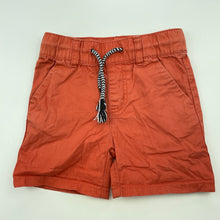 Load image into Gallery viewer, Boys Baby Berry, orange cotton shorts, elasticated, GUC, size 0,  