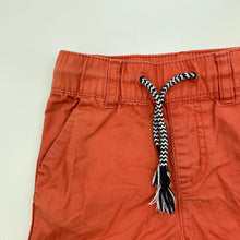 Load image into Gallery viewer, Boys Baby Berry, orange cotton shorts, elasticated, GUC, size 0,  