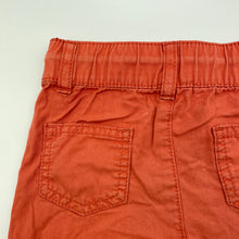 Load image into Gallery viewer, Boys Baby Berry, orange cotton shorts, elasticated, GUC, size 0,  