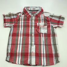 Load image into Gallery viewer, Boys Levis, checked cotton short sleeve shirt, GUC, size 4,  