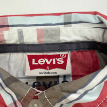 Load image into Gallery viewer, Boys Levis, checked cotton short sleeve shirt, GUC, size 4,  