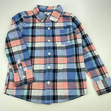 Load image into Gallery viewer, Boys Osh Kosh, checked cotton long sleeve shirt, FUC, size 7,  