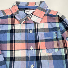 Load image into Gallery viewer, Boys Osh Kosh, checked cotton long sleeve shirt, FUC, size 7,  
