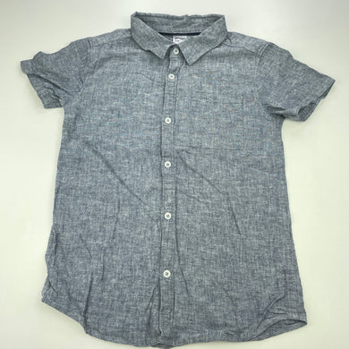 Boys Anko, linen / cotton short sleeve shirt, EUC, size 7,  