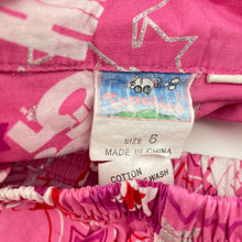 Load image into Gallery viewer, Girls Topolino, Hi-5 cotton pyjama top &amp; shorts, FUC, size 6,  