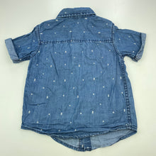 Load image into Gallery viewer, Boys Kids &amp; Co, chambray cotton short sleeve shirt, GUC, size 4,  