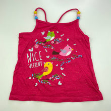 Load image into Gallery viewer, Girls LC Waikiki, pink summer top, birds, GUC, size 4-5,  
