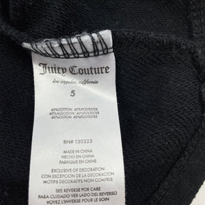 Girls Juicy Couture, embroidered long sleeve peplum top, GUC, size 5,  