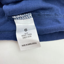 Load image into Gallery viewer, Girls H&amp;T, navy cotton top, GUC, size 6,  