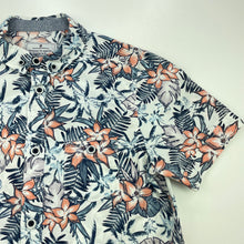 Load image into Gallery viewer, Boys Target, floral cotton short sleeve shirt, GUC, size 8,  