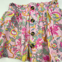 Load image into Gallery viewer, Girls Cotton On, floral cotton skirt, elasticated, L: 27cm, EUC, size 4,  