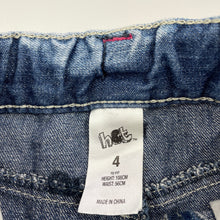 Load image into Gallery viewer, Girls H&amp;T, tiered denim skirt, adjustable, L: 30cm, GUC, size 4,  