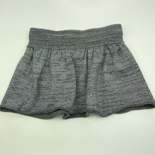 Load image into Gallery viewer, Girls Milkshake, grey / silver metallic knit skirt, elasticated, L: 27cm, EUC, size 7,  