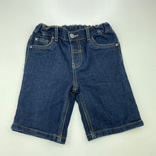 Load image into Gallery viewer, Boys H&amp;T, dark denim jean shorts, adjustable, EUC, size 5,  