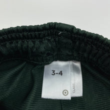 Load image into Gallery viewer, Boys Target, dark green school sports shorts, elasticated, EUC, size 3-4,  