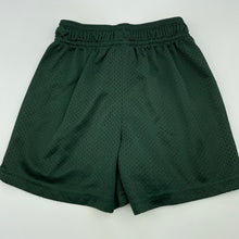 Load image into Gallery viewer, Boys Target, dark green school sports shorts, elasticated, EUC, size 3-4,  