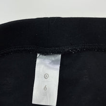 Load image into Gallery viewer, Girls Target, black stretchy pants, elasticated, Inside leg: 48.5cm, GUC, size 6,  