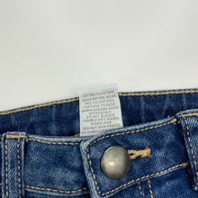 Load image into Gallery viewer, Girls Target, blue stretch denim jeans / jeggings, adjustable, Inside leg: 33.5cm, EUC, size 2,  