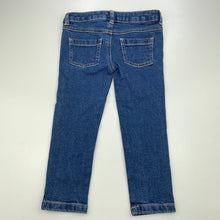 Load image into Gallery viewer, Girls Target, blue stretch denim jeans / jeggings, adjustable, Inside leg: 33.5cm, EUC, size 2,  