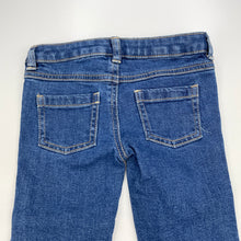 Load image into Gallery viewer, Girls Target, blue stretch denim jeans / jeggings, adjustable, Inside leg: 33.5cm, EUC, size 2,  