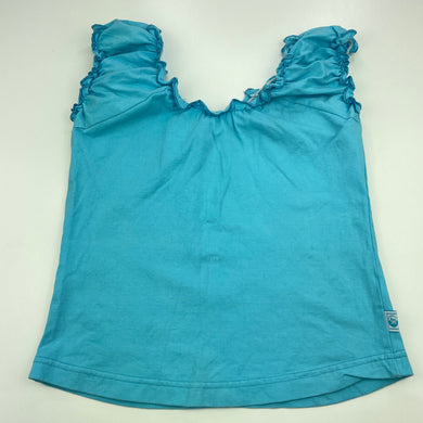 Girls JK Kidsgear, blue stretchy top, FUC, size 10,  