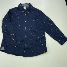 Load image into Gallery viewer, Boys Target, navy lightweight cotton long sleeve shirt, EUC, size 4,  