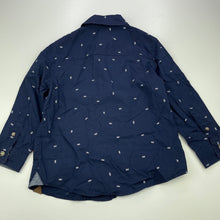 Load image into Gallery viewer, Boys Target, navy lightweight cotton long sleeve shirt, EUC, size 4,  