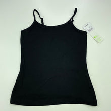 Load image into Gallery viewer, Girls Anko, black stretchy singlet / cami top, NEW, size 10,  