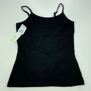 Girls Anko, black stretchy singlet / cami top, NEW, size 10,  