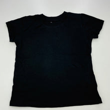 Load image into Gallery viewer, unisex Favourites, black organic cotton t-shirt / top, EUC, size 5,  