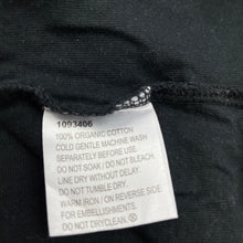 Load image into Gallery viewer, unisex Favourites, black organic cotton t-shirt / top, EUC, size 5,  